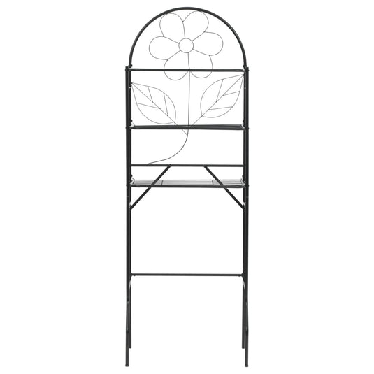 Vidaxl badkamerrek 60x33x174 cm zwart
