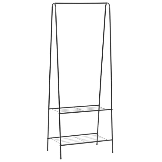 Vidaxl kledingrek 59x35x150 cm zwart
