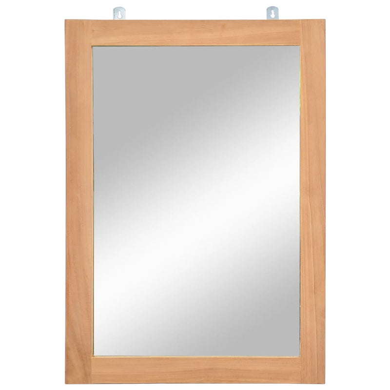 Afbeelding laden in galerijviewer, Vidaxl wandspiegel 50x70 cm massief teakhout
