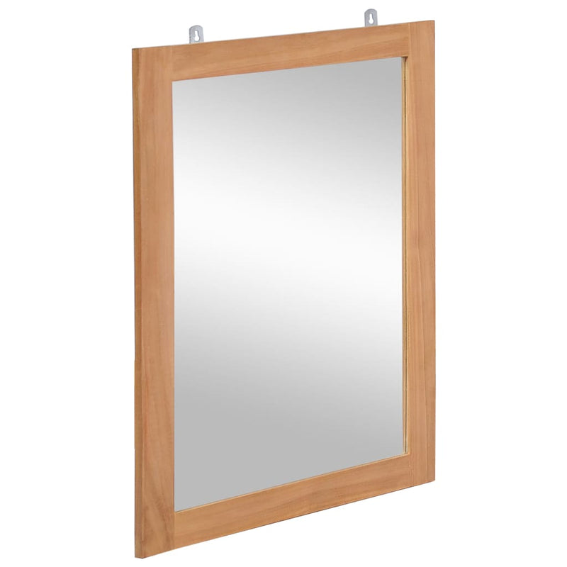 Afbeelding laden in galerijviewer, Vidaxl wandspiegel 50x70 cm massief teakhout
