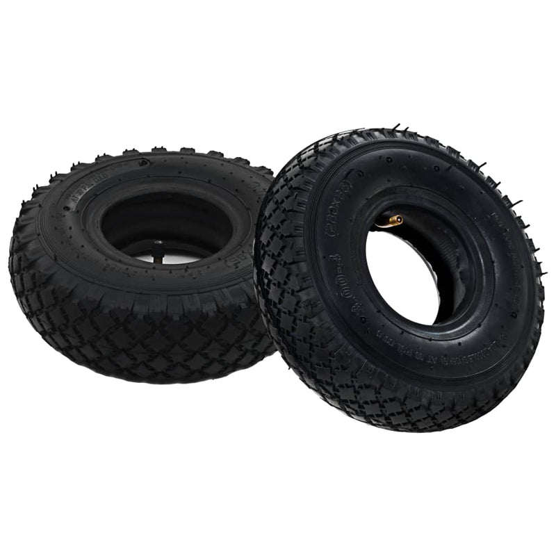 Afbeelding laden in galerijviewer, Vidaxl banden binnenbanden voor steekwagens 3,00-4 260x85 rubber 2 st
