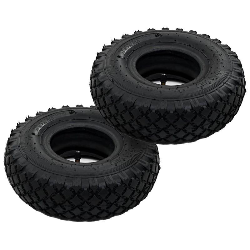 Afbeelding laden in galerijviewer, Vidaxl banden binnenbanden voor steekwagens 3,00-4 260x85 rubber 2 st

