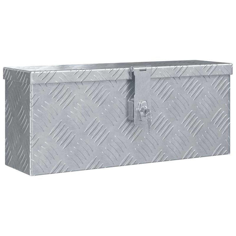 Afbeelding laden in galerijviewer, Vidaxl aluminium kist 48,5x14x20 cm zilverkleurig
