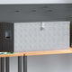 Vidaxl opbergkist 90,5x35x40 cm aluminium zilverkleurig