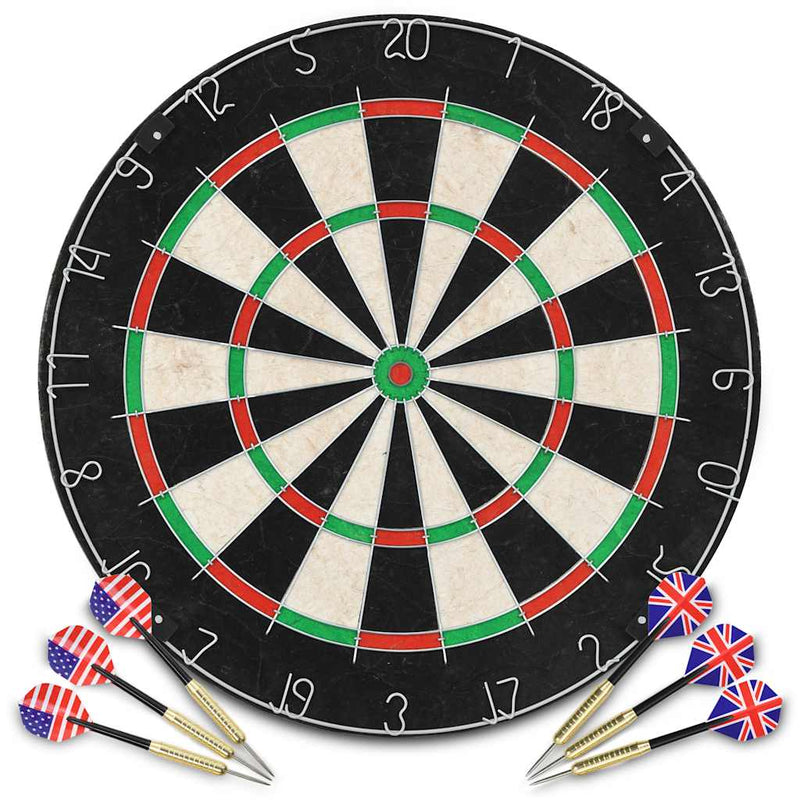 Afbeelding laden in galerijviewer, Vidaxl dartbord professioneel met 6 darts sisal
