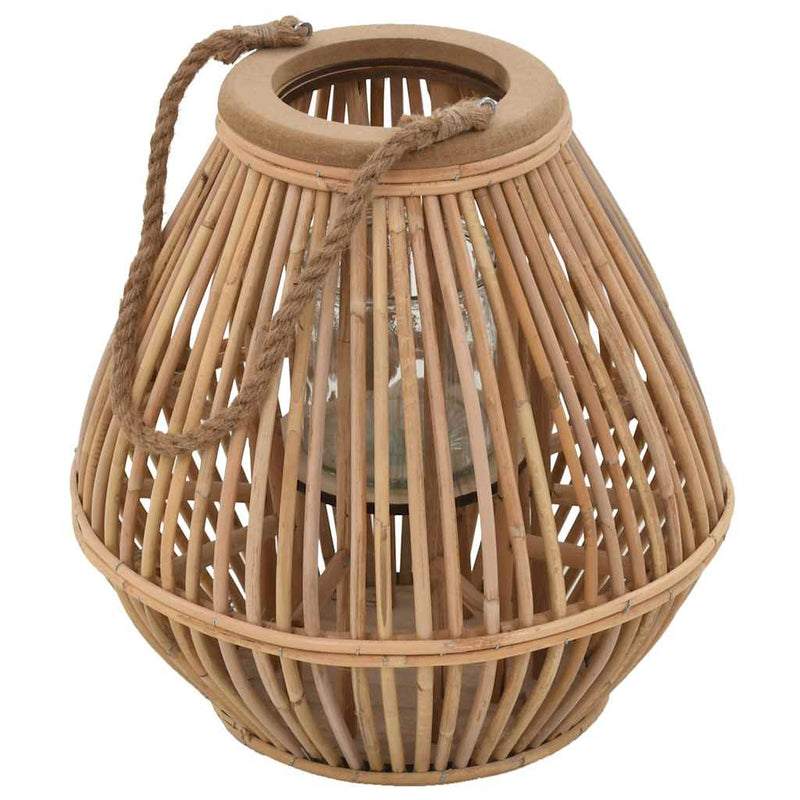 Afbeelding laden in galerijviewer, Vidaxl lantaarnhouder hangend wicker naturel
