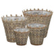 VidaXL Plantenbakken verhoogd 4 st wicker met PE-voering