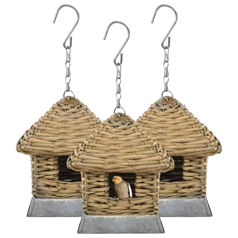 Afbeelding laden in galerijviewer, Vidaxl vogelhuizen 3 st wicker
