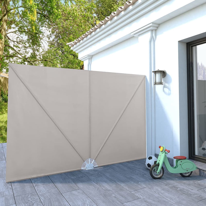 Afbeelding laden in galerijviewer, Vidaxl terrasscherm inklapbaar 300x200 cm crème
