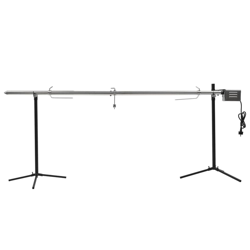 Afbeelding laden in galerijviewer, VidaXL Automatische barbecue met motor 207x45x81 cm roestvrij staal
