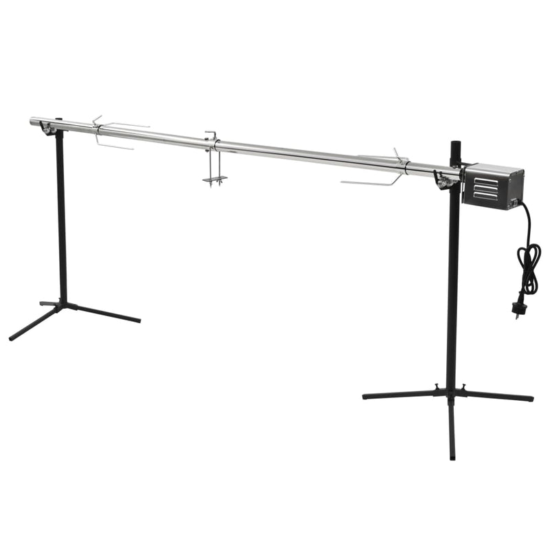 Afbeelding laden in galerijviewer, VidaXL Automatische barbecue met motor 207x45x81 cm roestvrij staal
