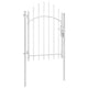 Vidaxl poort 1x2 m staal wit