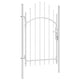Vidaxl tuinpoort staal 1x2,25 m wit