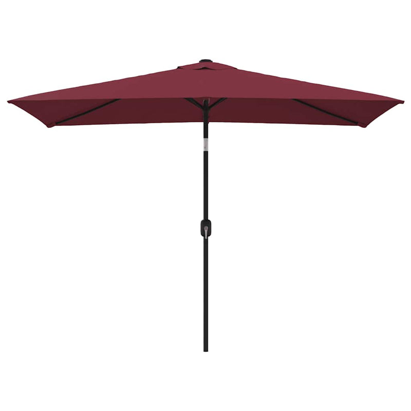 Afbeelding laden in galerijviewer, Vidaxl parasol met metalen paal 300x200 cm bordeauxrood

