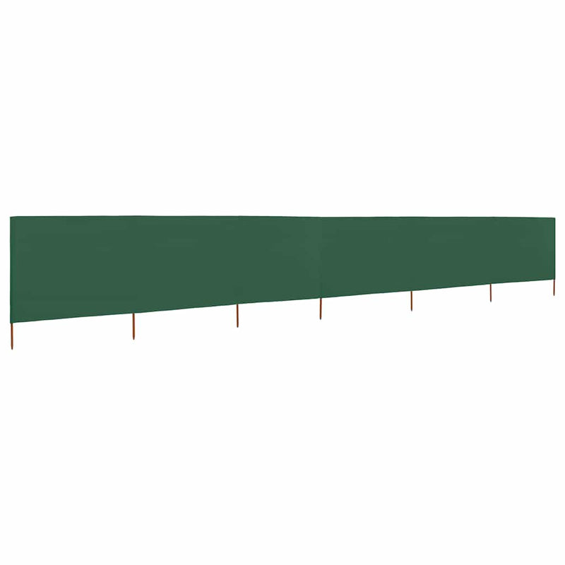 Afbeelding laden in galerijviewer, Vidaxl windscherm 6-panelen 800x80 cm stof groen
