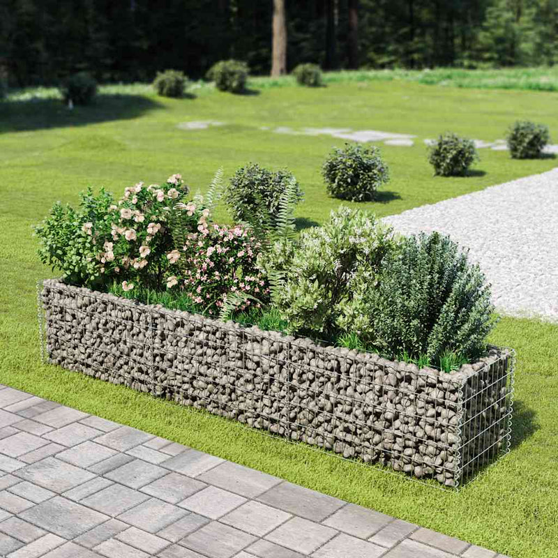 Afbeelding laden in galerijviewer, Vidaxl gabion plantenbak verhoogd 270x50x50 cm gegalvaniseerd staal

