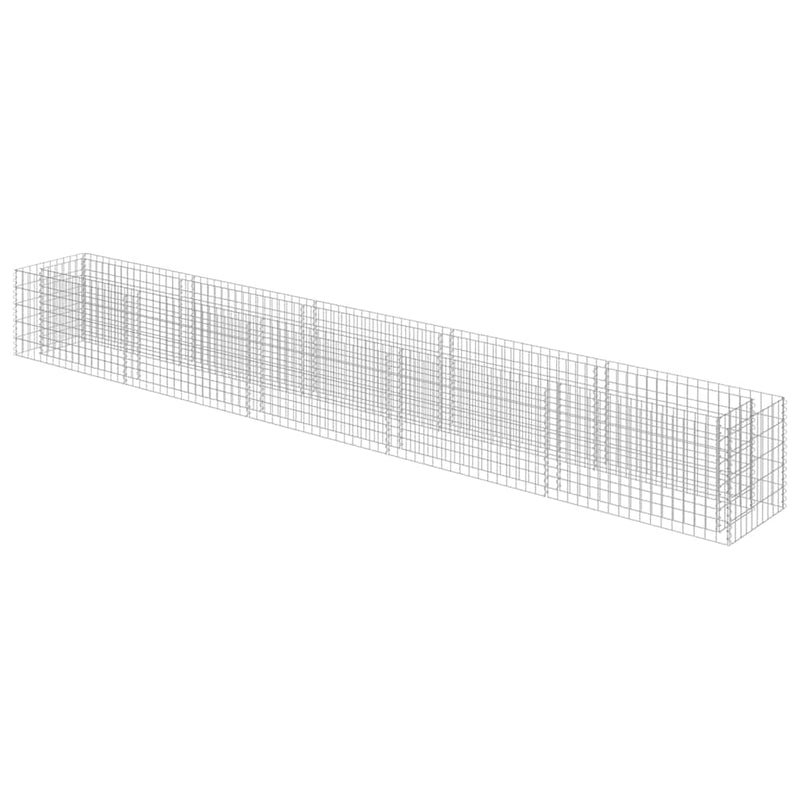 Afbeelding laden in galerijviewer, Vidaxl gabion plantenbak verhoogd 450x50x50 cm gegalvaniseerd staal
