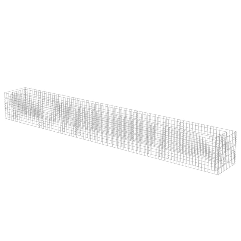 Afbeelding laden in galerijviewer, Vidaxl gabion plantenbak verhoogd 450x50x50 cm gegalvaniseerd staal
