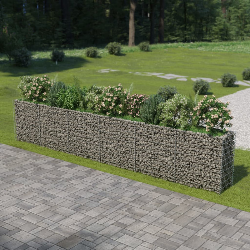 Afbeelding laden in galerijviewer, VidaXL Gabion plantenbak verhoogd 540x50x100 cm gegalvaniseerd staal
