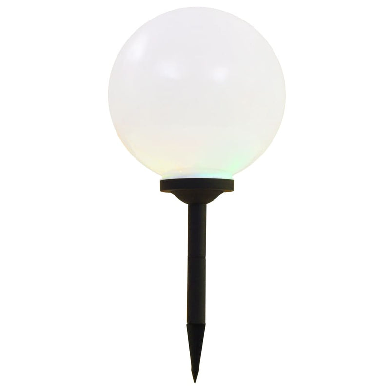 Afbeelding laden in galerijviewer, Vidaxl led-solarlampen rond 30 cm rgb 2 st
