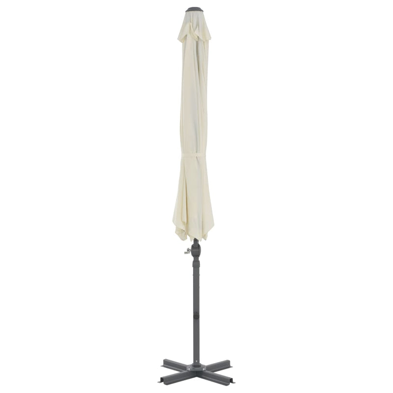 Afbeelding laden in galerijviewer, Vidaxl zweefparasol met aluminium paal 300 cm zandkleurig
