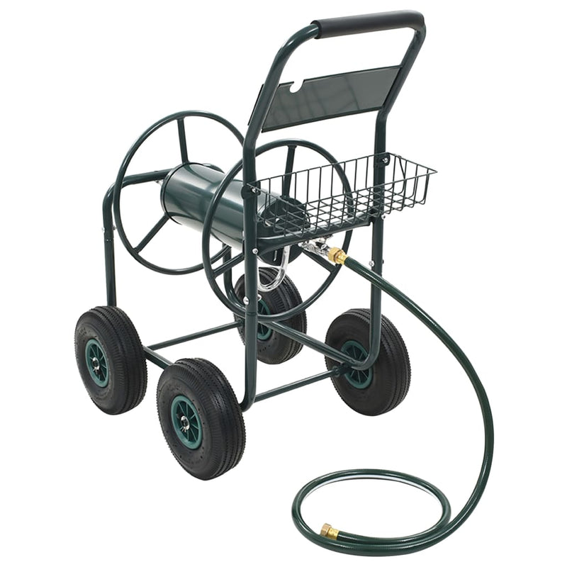 Afbeelding laden in galerijviewer, Vidaxl tuinslangtrolley met 1 2 slangkoppeling 75 m staal
