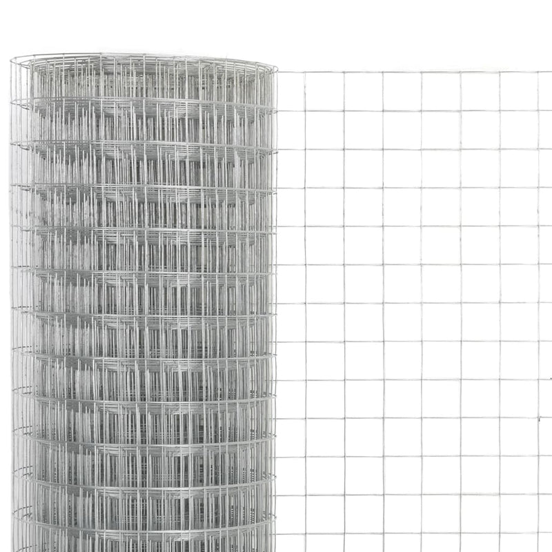 Afbeelding laden in galerijviewer, Vidaxl kippengaas 25x1,5 m gegalvaniseerd staal zilverkleurig
