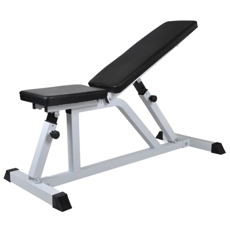 Afbeelding laden in galerijviewer, VidaXL Trainingsbank met halterset 60,5 kg
