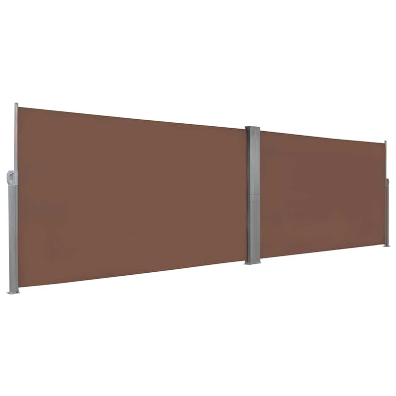 Afbeelding laden in galerijviewer, Vidaxl windscherm uittrekbaar 160x600 cm bruin

