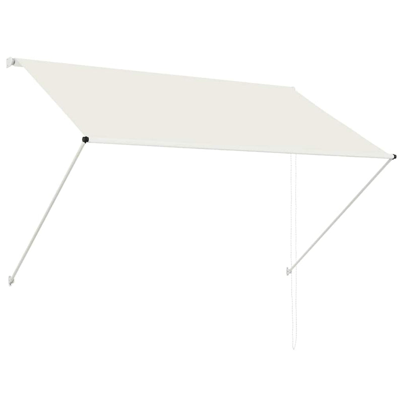 Afbeelding laden in galerijviewer, Vidaxl luifel uittrekbaar 200x150 cm crème
