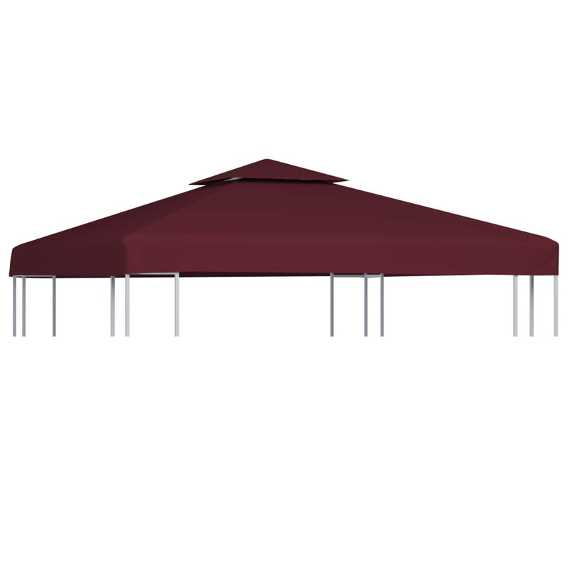 Afbeelding laden in galerijviewer, Vidaxl prieeldak 2-laags 3x3m 310 g m² bordeaux
