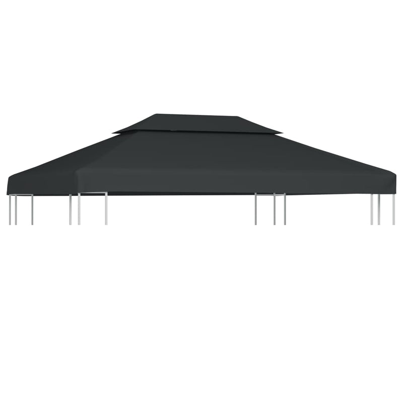 Afbeelding laden in galerijviewer, Vidaxl prieeldak 2-laags 4x3m 310 g m² antracietkleurig
