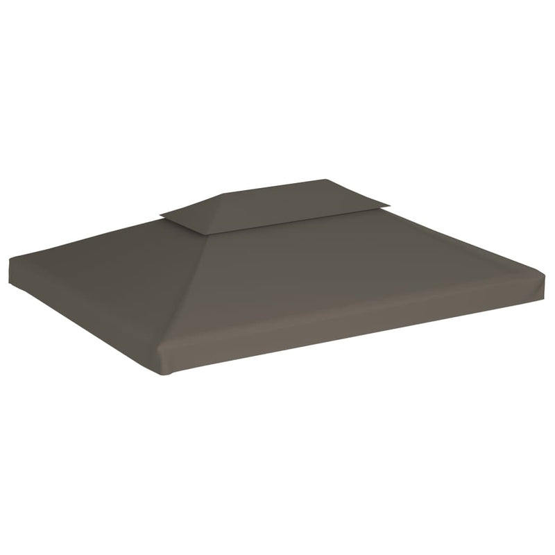 Afbeelding laden in galerijviewer, Vidaxl prieeldak 2-laags 4x3m 310 g m² taupe
