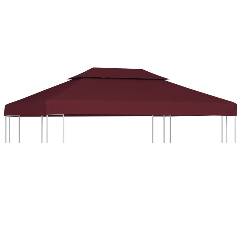 Afbeelding laden in galerijviewer, Vidaxl prieeldak 2-laags 4x3m 310 g m² bordeaux
