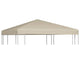 Vidaxl prieeldak 310 g m² 3x3 m beige