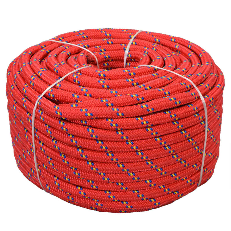Afbeelding laden in galerijviewer, Vidaxl boot touw 18 mm 50 m polypropyleen rood
