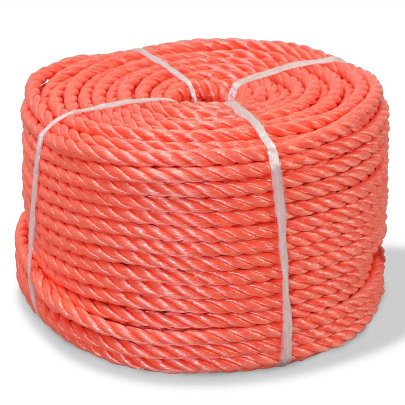 Afbeelding laden in galerijviewer, Vidaxl touw gedraaid 10 mm 500 m polypropyleen oranje
