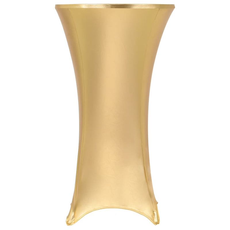 Afbeelding laden in galerijviewer, Vidaxl 2 st tafelhoezen stretch 60 cm goud
