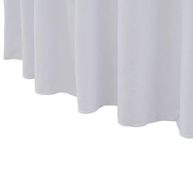 Afbeelding laden in galerijviewer, Vidaxl 2 st tafelhoezen stretch met rok 120x74 cm wit
