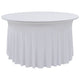 Vidaxl 2 st tafelhoezen stretch met rok 150x74 cm wit