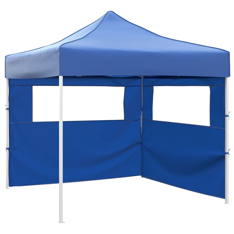 Afbeelding laden in galerijviewer, Vidaxl vouwtent met 2 wanden 3x3 m blauw
