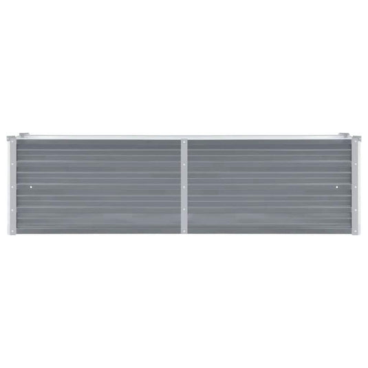 Vidaxl plantenbak verhoogd 160x40x45 cm gegalvaniseerd staal grijs