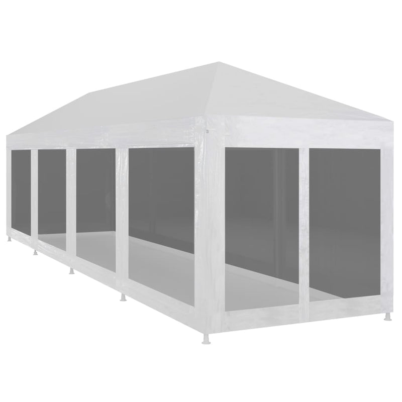 Afbeelding laden in galerijviewer, Vidaxl partytent met 10 mesh zijwanden 12x3 m

