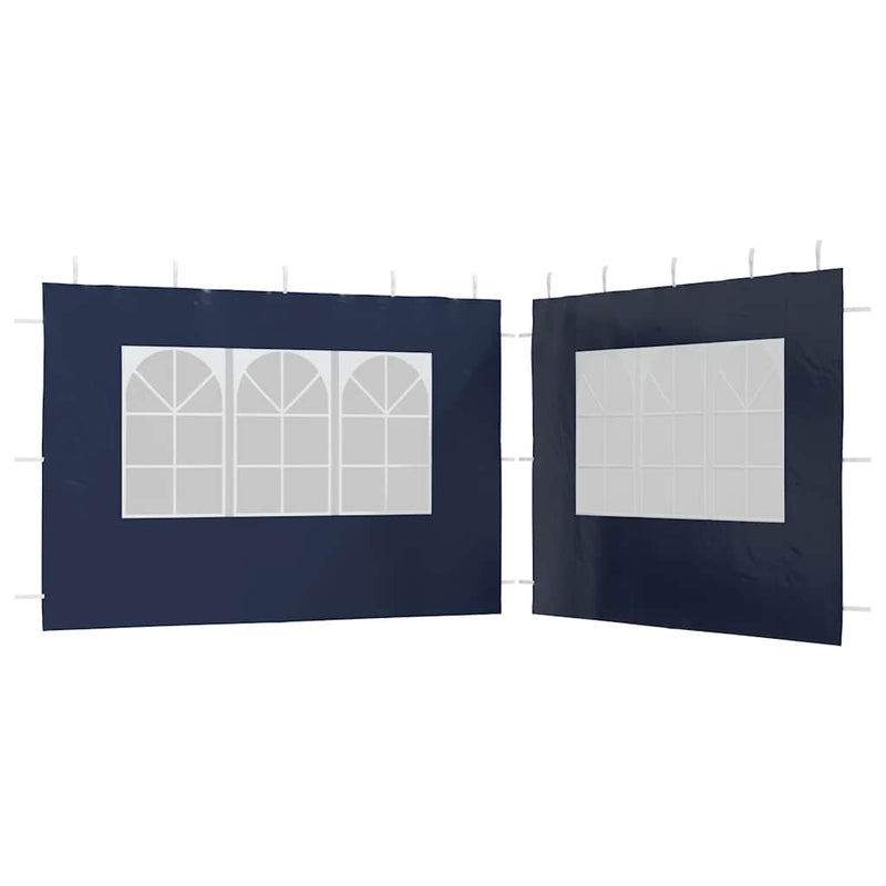 Afbeelding laden in galerijviewer, Vidaxl tentwanden met raam pe blauw 2 st
