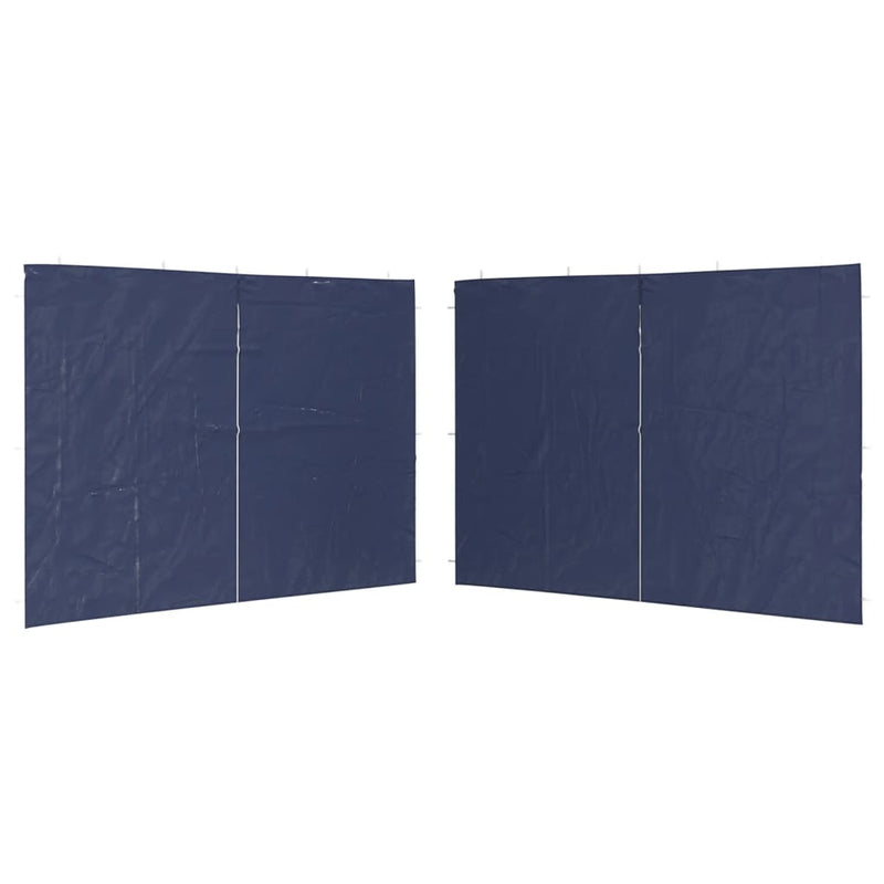 Afbeelding laden in galerijviewer, Vidaxl tentwanden met ritssluiting pe blauw 2 st
