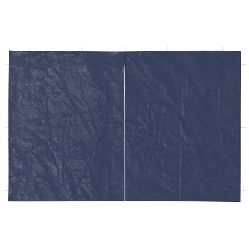 Afbeelding laden in galerijviewer, Vidaxl tentwanden met ritssluiting pe blauw 2 st
