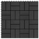 Vidaxl terrastegels 30x30 cm 1 m² hkc zwart 11 st