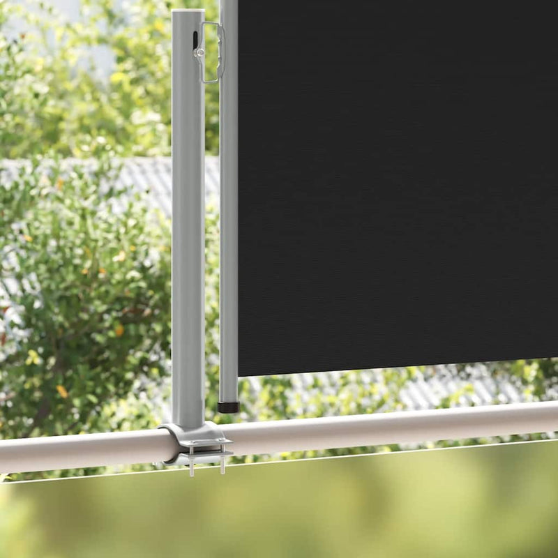 Afbeelding laden in galerijviewer, Vidaxl tuinscherm uittrekbaar 120x300 cm zwart
