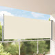 Vidaxl tuinscherm uittrekbaar 140x300 cm crèmekleurig