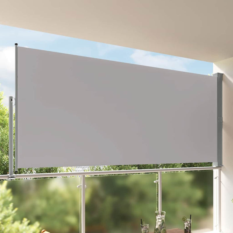 Afbeelding laden in galerijviewer, Vidaxl tuinscherm uittrekbaar 160x300 cm grijs
